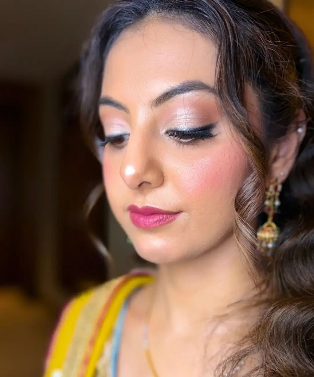 After wedding guest makeup and hairstyle by Pink Soul