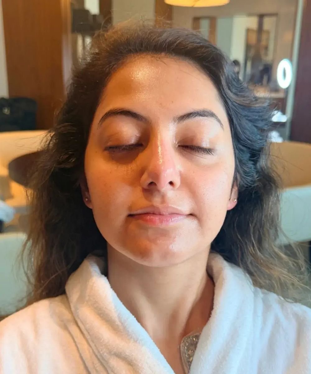 Before wedding guest makeup and hairstyle