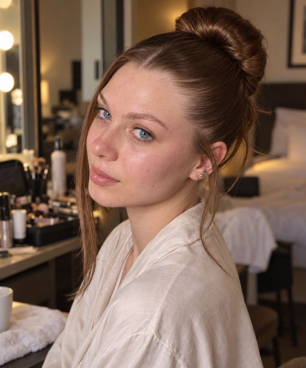 Before soft glam makeup